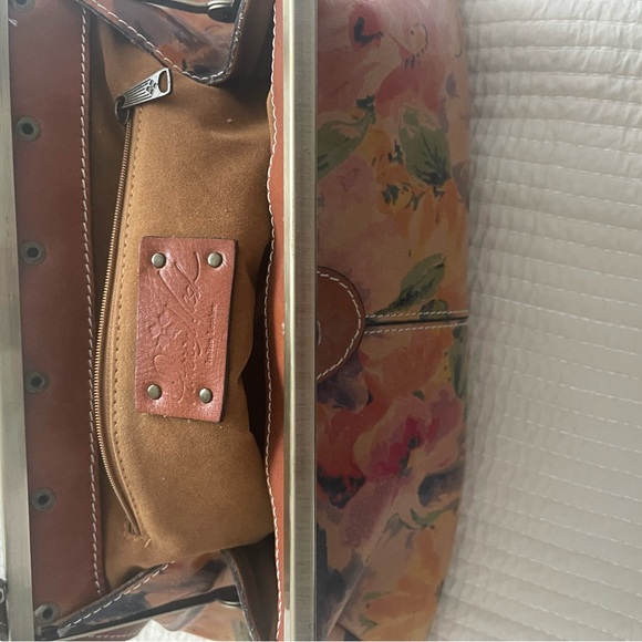 Patricia Nash hand bag floral leather - Picture 2 of 9